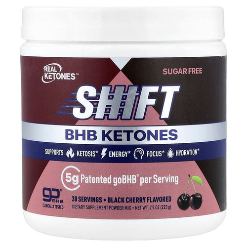 <img alt="Real Ketones, Shift, BHB Ketones Powder Mix, Black Cherry, 7.9 oz (223 g)" title="Real Ketones, Shift, BHB Ketones Powder Mix, Black Cherry, 7.9 oz (223 g),850039530418"