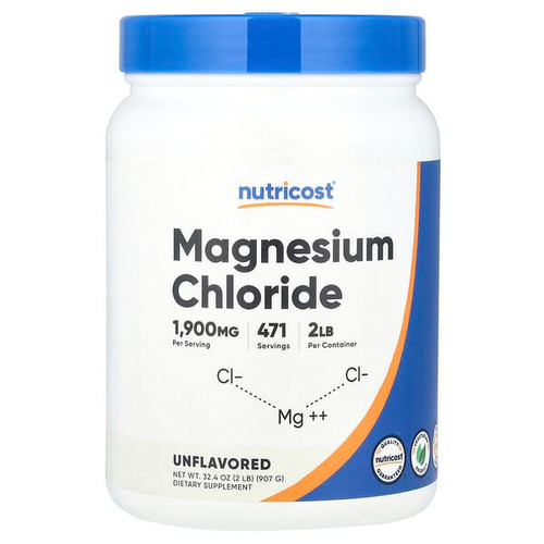 <img alt="Nutricost, Magnesium Chloride, Unflavored, 32.4 oz (907 g)" title="Nutricost, Magnesium Chloride, Unflavored, 32.4 oz (907 g),810139571056"