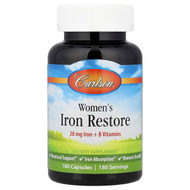 <img alt="Carlson, Womens Iron Restore, 180 Capsules" title="Carlson, Womens Iron Restore, 180 Capsules,088395435201"