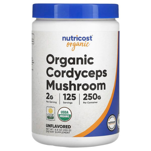 <img alt="Nutricost, Organic Cordyceps Mushroom, Unflavored, 8.8 oz (250 g)" title="Nutricost, Organic Cordyceps Mushroom, Unflavored, 8.8 oz (250 g),857077008060"
