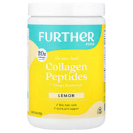 <img alt="Further Food, Grass-Fed Collagen Peptides + Chaga Mushroom, Lemon, 10.5 oz (298 g)" title="Further Food, Grass-Fed Collagen Peptides + Chaga Mushroom, Lemon, 10.5 oz (298 g),850006249985"