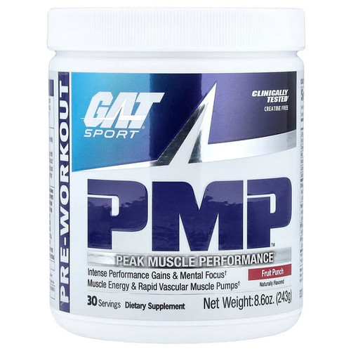 <img alt="GAT, PMP, Pre-Workout, Fruit Punch, 8.6 oz (243 g)" title="GAT, PMP, Pre-Workout, Fruit Punch, 8.6 oz (243 g),816170023974"