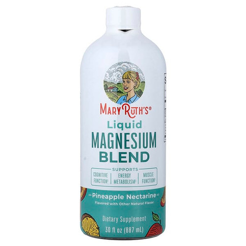 <img alt="MaryRuths, Liquid Magnesium Blend, Pineapple Nectarine, 30 fl oz (887 ml)" title="MaryRuths, Liquid Magnesium Blend, Pineapple Nectarine, 30 fl oz (887 ml),810104623582"
