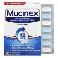 <img alt="Mucinex, Expectorant, Maximum Strength, 1,200 mg, 28 Extended-Release Bi-Layer Tablets" title="Mucinex, Expectorant, Maximum Strength, 1,200 mg, 28 Extended-Release Bi-Layer Tablets,363824023281"