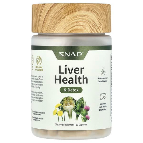 <img alt="Snap Supplements, Liver Health & Detox, 60 Capsules" title="Snap Supplements, Liver Health & Detox, 60 Capsules,850039253263"