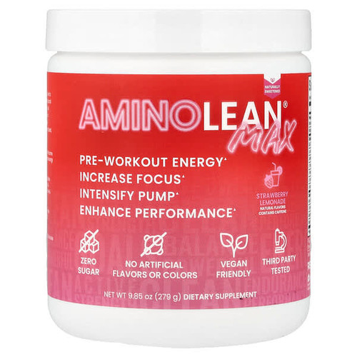 <img alt="RSP Nutrition, AminoLean Max, Pre-Workout, Strawberry Lemonade, 9.85 oz (279 g)" title="RSP Nutrition, AminoLean Max, Pre-Workout, Strawberry Lemonade, 9.85 oz (279 g),850019469394"