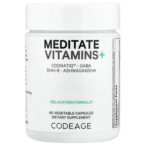 <img alt="Codeage, Meditate Vitamins+, 60 Capsules" title="Codeage, Meditate Vitamins+, 60 Capsules,853919008564"