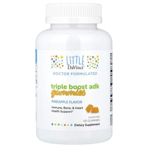 <img alt="Little DaVinci, Triple Boost Adk Gummies, Pineapple, 60 Gummies" title="Little DaVinci, Triple Boost Adk Gummies, Pineapple, 60 Gummies,026664019790"