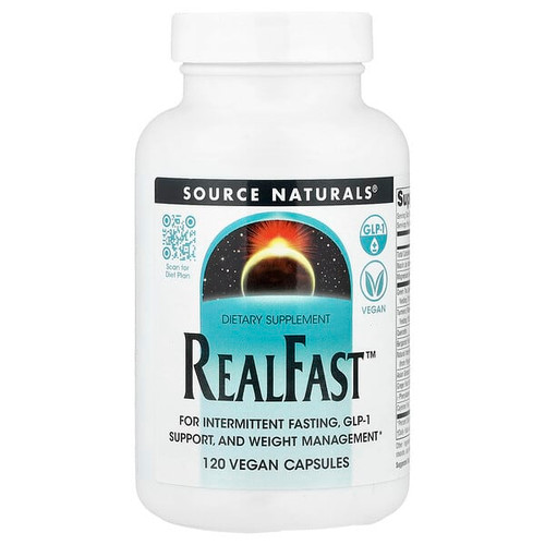 <img alt="Source Naturals, RealFast, 120 Vegan Capsules" title="Source Naturals, RealFast, 120 Vegan Capsules,021078029472"