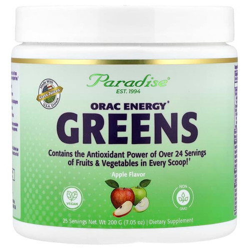 <img alt="Paradise Herbs, ORAC Energy Greens, Apple, 7.05 oz (200 g)" title="Paradise Herbs, ORAC Energy Greens, Apple, 7.05 oz (200 g),601944779177"