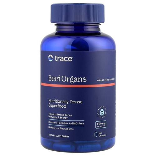 <img alt="Trace, Beef Organs, 180 Capsules" title="Trace, Beef Organs, 180 Capsules,878941007460"