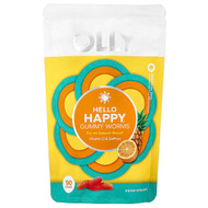 <img alt="OLLY, Hello Happy Gummy Worms, Tropical Zing, 90 Gummies" title="OLLY, Hello Happy Gummy Worms, Tropical Zing, 90 Gummies,840160201479"