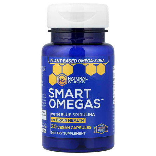 <img alt="Natural Stacks, Smart Omegas With Blue Spirulina, 30 Vegan Capsules" title="Natural Stacks, Smart Omegas With Blue Spirulina, 30 Vegan Capsules,850038130985"