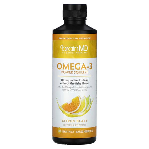 <img alt="BrainMD, Omega-3 Power Squeeze, Citrus Blast, 15.2 fl oz (477 g)" title="BrainMD, Omega-3 Power Squeeze, Citrus Blast, 15.2 fl oz (477 g),857568003383"