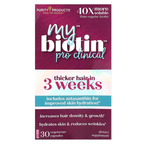 <img alt="Purity Products, MyBiotin, ProClinical, 30 Vegetarian Capsules" title="Purity Products, MyBiotin, ProClinical, 30 Vegetarian Capsules,040232509919"