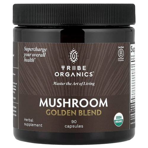 <img alt="Tribe Organics, Mushroom Golden Blend, 90 Capsules" title="Tribe Organics, Mushroom Golden Blend, 90 Capsules,860013162832"