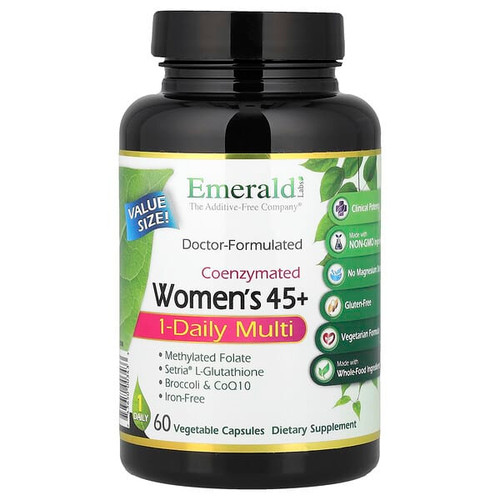 <img alt="Emerald Laboratories, Coenzymated Womens 45+ 1-Daily Multi, 60 Vegetable Capsules" title="Emerald Laboratories, Coenzymated Womens 45+ 1-Daily Multi, 60 Vegetable Capsules,743650003433"