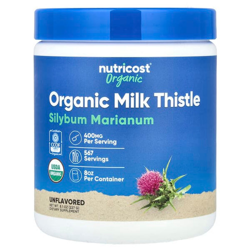 <img alt="Nutricost, Organic Milk Thistle, Unflavored, 8.1 oz (227 g)" title="Nutricost, Organic Milk Thistle, Unflavored, 8.1 oz (227 g),810139573944"