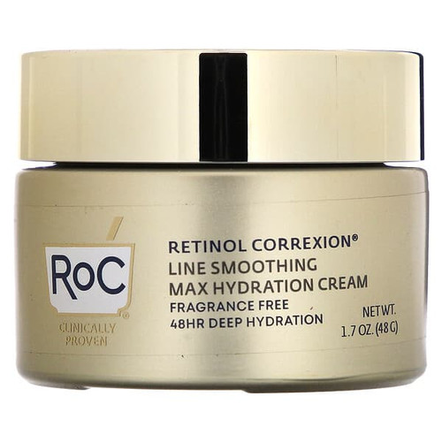 <img alt="RoC, Retinol Correxion, Max Hydration Cream, Fragrance Free, 1.7 oz (48 g)" title="RoC, Retinol Correxion, Max Hydration Cream, Fragrance Free, 1.7 oz (48 g),840103280097"