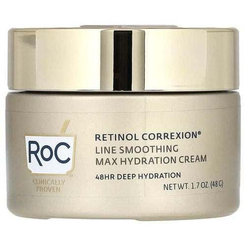 <img alt="RoC, Retinol Correxion, Line Smoothing Max Hydration Cream, 1.7 oz (48 g)" title="RoC, Retinol Correxion, Line Smoothing Max Hydration Cream, 1.7 oz (48 g),840103280028"