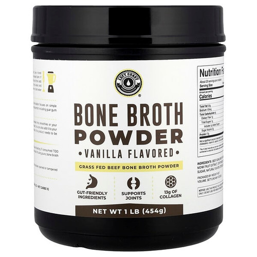 <img alt="Left Coast Performance, Bone Broth Powder, Vanilla, 1 lb (454 g)" title="Left Coast Performance, Bone Broth Powder, Vanilla, 1 lb (454 g),019962813641"