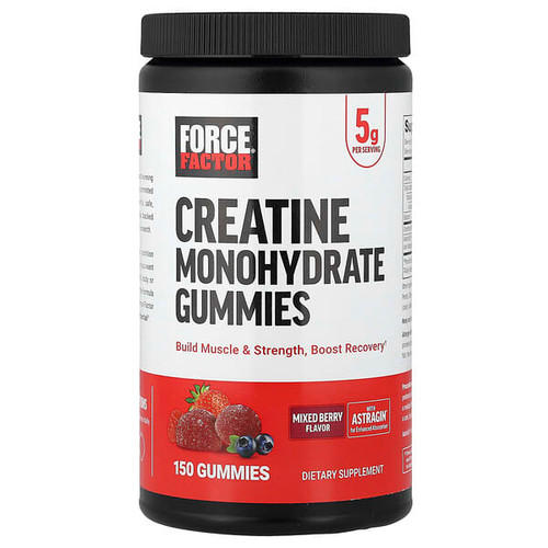 <img alt="Force Factor, Creatine Monohydrate Gummies, Mixed Berry, 150 Gummies" title="Force Factor, Creatine Monohydrate Gummies, Mixed Berry, 150 Gummies,810126661487"