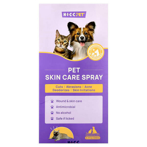 <img alt="HICC Pet, Pet Skin Care Spray, For Dogs & Cats, 16.9 fl oz (500 ml)" title="HICC Pet, Pet Skin Care Spray, For Dogs & Cats, 16.9 fl oz (500 ml),850060913037"