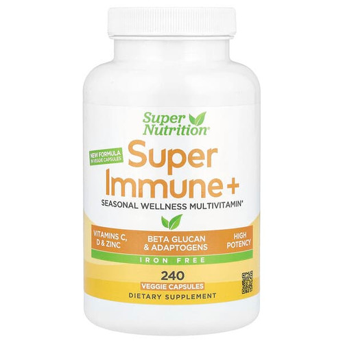 <img alt="Super Nutrition, Super Immune+ Multivitamin with Vitamin C, Vitamin D, and Beta Glucan, Iron Free, 240 Veggie Capsules" title="Super Nutrition, Super Immune+ Multivitamin with Vitamin C, Vitamin D, and Beta Glucan, Iron Free, 240 Veggie Capsules,898220023936"