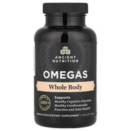 <img alt="Ancient Nutrition, Omegas, Whole Body, 90 Softgels" title="Ancient Nutrition, Omegas, Whole Body, 90 Softgels,816401022110"