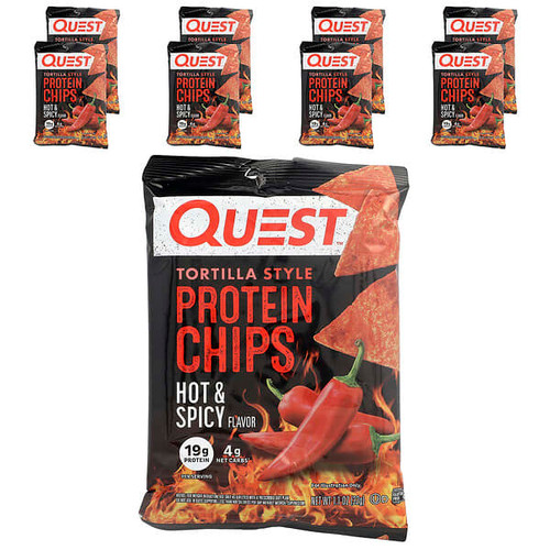 <img alt="Quest Nutrition, Tortilla Style Protein Chips, Hot & Spicy, 8 Bags, 1.1 oz (32 g) Each" title="Quest Nutrition, Tortilla Style Protein Chips, Hot & Spicy, 8 Bags, 1.1 oz (32 g) Each,888849013548"