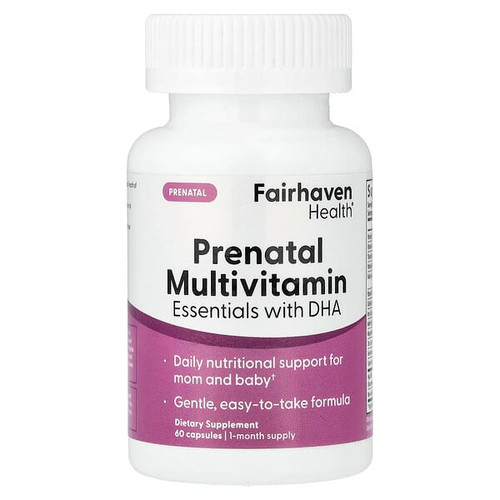<img alt="Fairhaven Health, Prenatal Multivitamin Essentials with DHA, Lemon Essenced, 60 Capsules" title="Fairhaven Health, Prenatal Multivitamin Essentials with DHA, Lemon Essenced, 60 Capsules,850036124290"