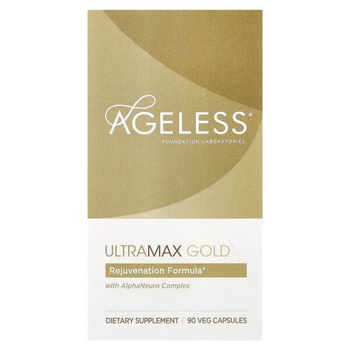 <img alt="Ageless Foundation Laboratories, UltraMax Gold with AlphaNeuro Complex, 90 Veg Capsules" title="Ageless Foundation Laboratories, UltraMax Gold with AlphaNeuro Complex, 90 Veg Capsules,691546001400"