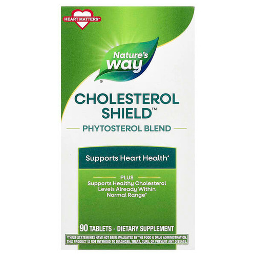<img alt="Natures Way, Cholesterol Shield, Phytosterol Blend , 90 Tablets" title="Natures Way, Cholesterol Shield, Phytosterol Blend , 90 Tablets,763948055197"