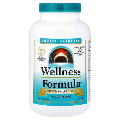 <img alt="Source Naturals, Wellness Formula, Advanced Immune Support, 240 Capsules" title="Source Naturals, Wellness Formula, Advanced Immune Support, 240 Capsules,021078014263"