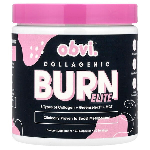 <img alt="Obvi, Collagenic Burn Elite, 60 Capsules" title="Obvi, Collagenic Burn Elite, 60 Capsules,850026153880"