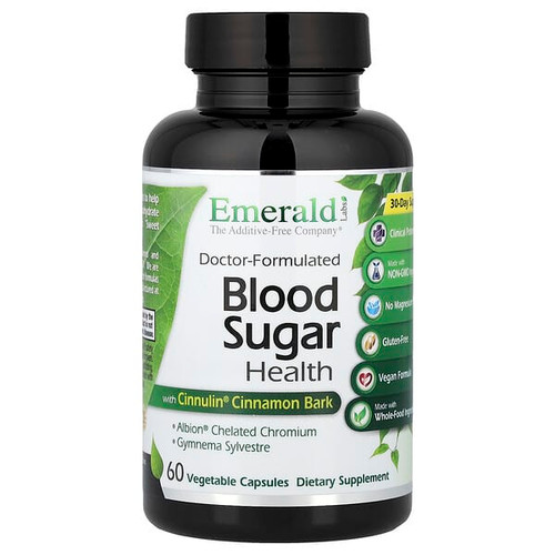 <img alt="Emerald Laboratories, Blood Sugar Health, 60 Vegetable Capsules" title="Emerald Laboratories, Blood Sugar Health, 60 Vegetable Capsules,743650002160"