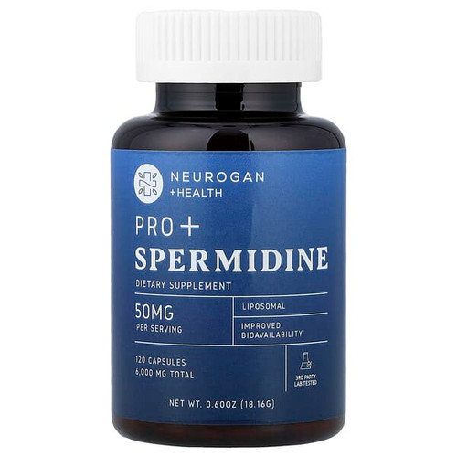 <img alt="Neurogan Health, Pro+ Spermidine, 120 Capsules, 0.6 oz (18.16 g)" title="Neurogan Health, Pro+ Spermidine, 120 Capsules, 0.6 oz (18.16 g),810068551914"