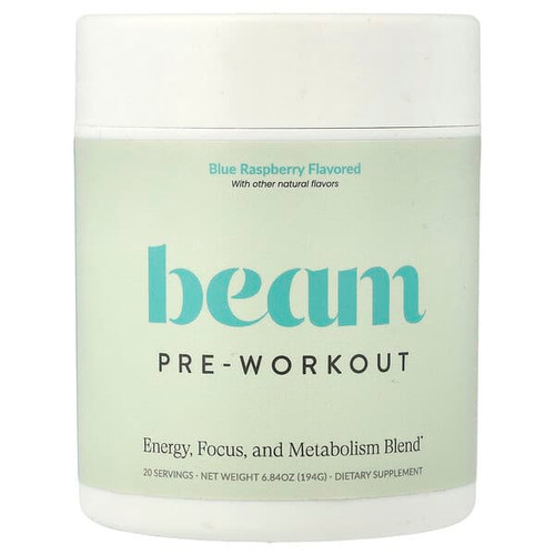 <img alt="Beam, Pre-Workout, Blue Raspberry, 6.84 oz (194 g)" title="Beam, Pre-Workout, Blue Raspberry, 6.84 oz (194 g),850063763578"