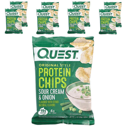 <img alt="Quest Nutrition, Original Style Protein Chips, Sour Cream & Onion, 8 Bags, 1.1 oz (32 g) Each" title="Quest Nutrition, Original Style Protein Chips, Sour Cream & Onion, 8 Bags, 1.1 oz (32 g) Each,888849010356"