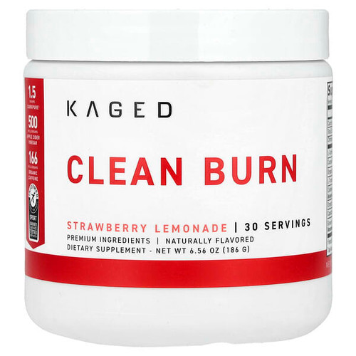 <img alt="Kaged, Clean Burn, Strawberry Lemonade, 6.56 oz (186 g)" title="Kaged, Clean Burn, Strawberry Lemonade, 6.56 oz (186 g),850045966973"