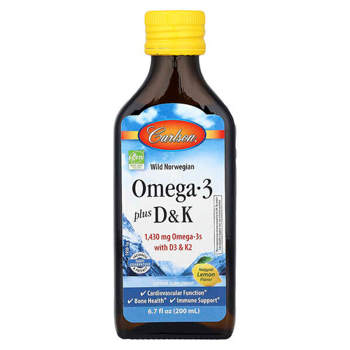 <img alt="Carlson, Wild Norwegian, Omega 3 Plus D & K, Natural Lemon, 6.7 fl oz (200 ml)" title="Carlson, Wild Norwegian, Omega 3 Plus D & K, Natural Lemon, 6.7 fl oz (200 ml),088395195006"