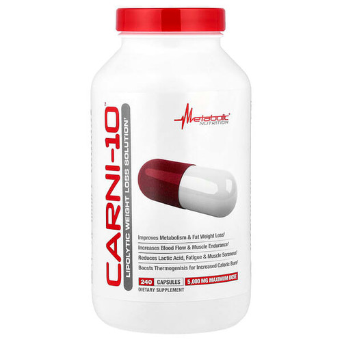 <img alt="Metabolic Nutrition, Carni-10, 240 Capsules" title="Metabolic Nutrition, Carni-10, 240 Capsules,764779424091"