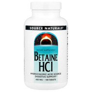 <img alt="Source Naturals, Betaine HCl, 650 mg, 180 Tablets" title="Source Naturals, Betaine HCl, 650 mg, 180 Tablets,021078013624"
