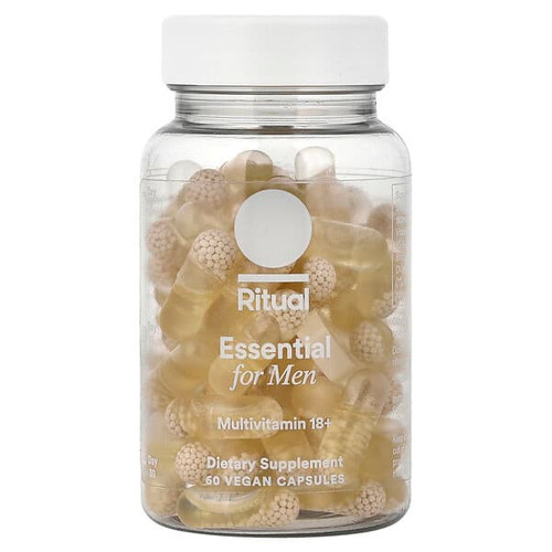 <img alt="Ritual, Essential For Men, Multivitamin 18+, Mint, 60 Vegan Capsules" title="Ritual, Essential For Men, Multivitamin 18+, Mint, 60 Vegan Capsules,850031975026"