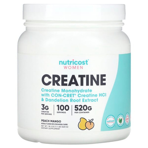 <img alt="Nutricost, Women, Creatine, Peach Mango, 1.1 lb (520 g)" title="Nutricost, Women, Creatine, Peach Mango, 1.1 lb (520 g),810014674490"