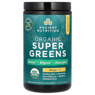 <img alt="Ancient Nutrition, Organic SuperGreens, Mango, 6.8 oz (192.8 g)" title="Ancient Nutrition, Organic SuperGreens, Mango, 6.8 oz (192.8 g),816401027221"