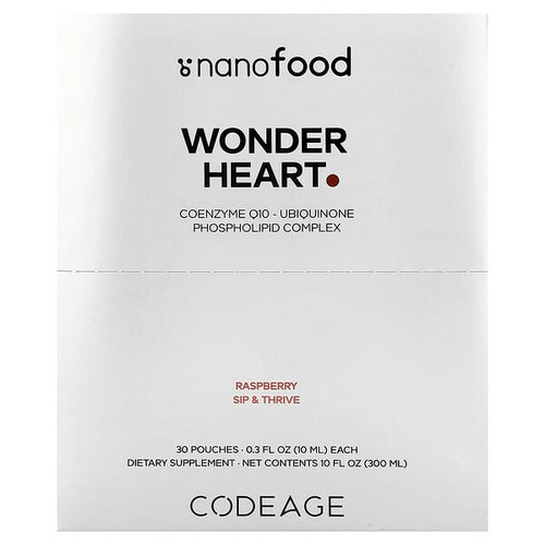 <img alt="Codeage, Nanofood, Wonder Heart, Raspberry, 30 Pouches, 0.3 fl oz (10 ml) Each" title="Codeage, Nanofood, Wonder Heart, Raspberry, 30 Pouches, 0.3 fl oz (10 ml) Each,853919008809"