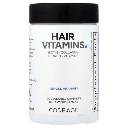 <img alt="Codeage, Hair Vitamins, 120 Vegetable Capsules" title="Codeage, Hair Vitamins, 120 Vegetable Capsules,853919008496"