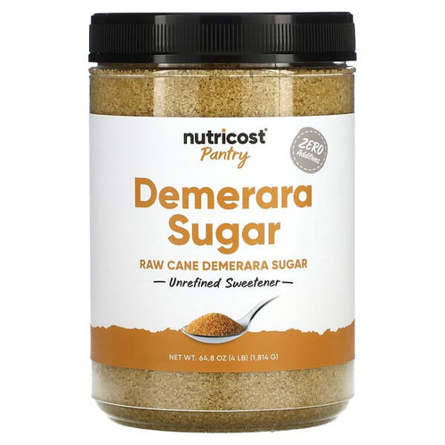 <img alt="Nutricost, Pantry, Demerara Sugar, Unrefined Sweetener, 64.8 oz (1,814 g)" title="Nutricost, Pantry, Demerara Sugar, Unrefined Sweetener, 64.8 oz (1,814 g),810014678641"
