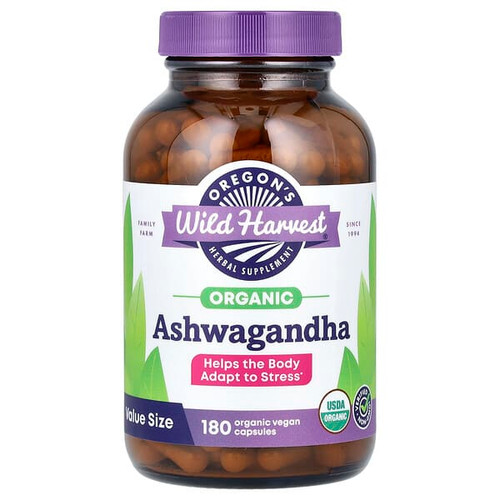 <img alt="Oregons Wild Harvest, Organic Ashwagandha, 180 Organic Vegan Capsules (400 mg per Capsule)" title="Oregons Wild Harvest, Organic Ashwagandha, 180 Organic Vegan Capsules (400 mg per Capsule),706195106076"